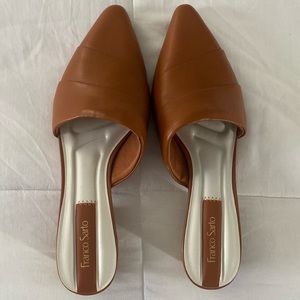 Franco Sarto Oasis Pointed Toe Mule, color brown, small heel, size 7 never worn